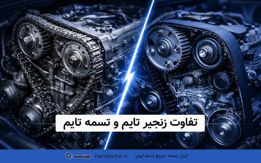 تفاوت زنجیر تایم و تسمه تایم