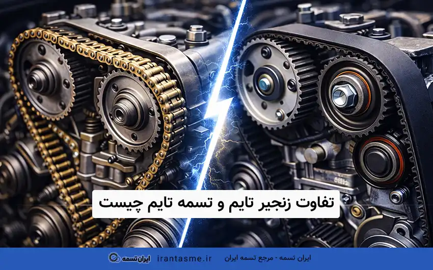 تفاوت زنجیر تایم و تسمه تایم